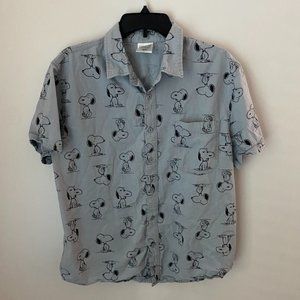 Peanuts Snoopy Button Up Shirt